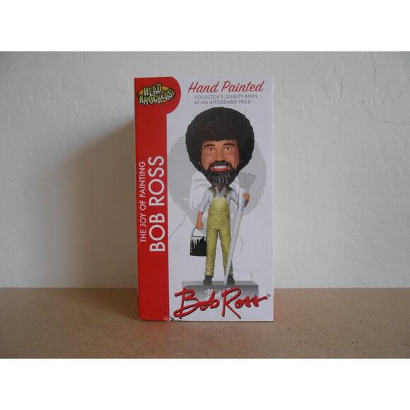 Bob Ross Figure The Joy Of Painting Bobblehead Hand Painted Head Knockers - Picture 1 of 16